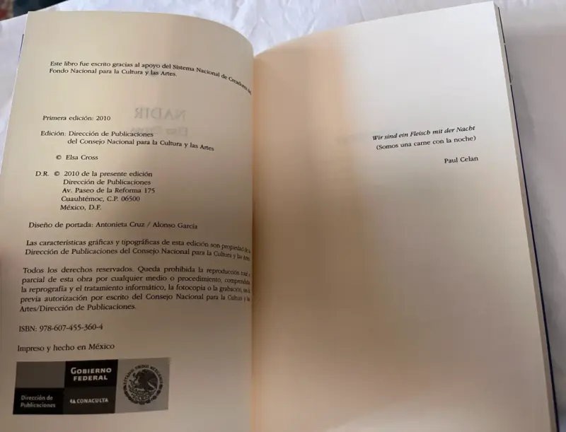 Libro 'Nadir' de Elsa Cross - Poesía Contemporánea - 6
