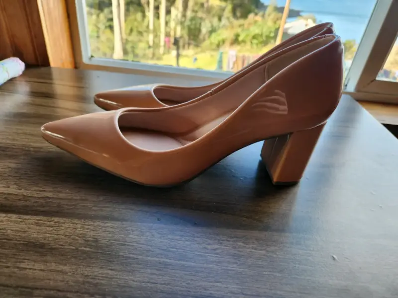 Zapatos de tacón alto color nude - 1
