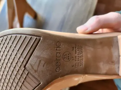 Zapatos de tacón alto color nude - miniatura 4