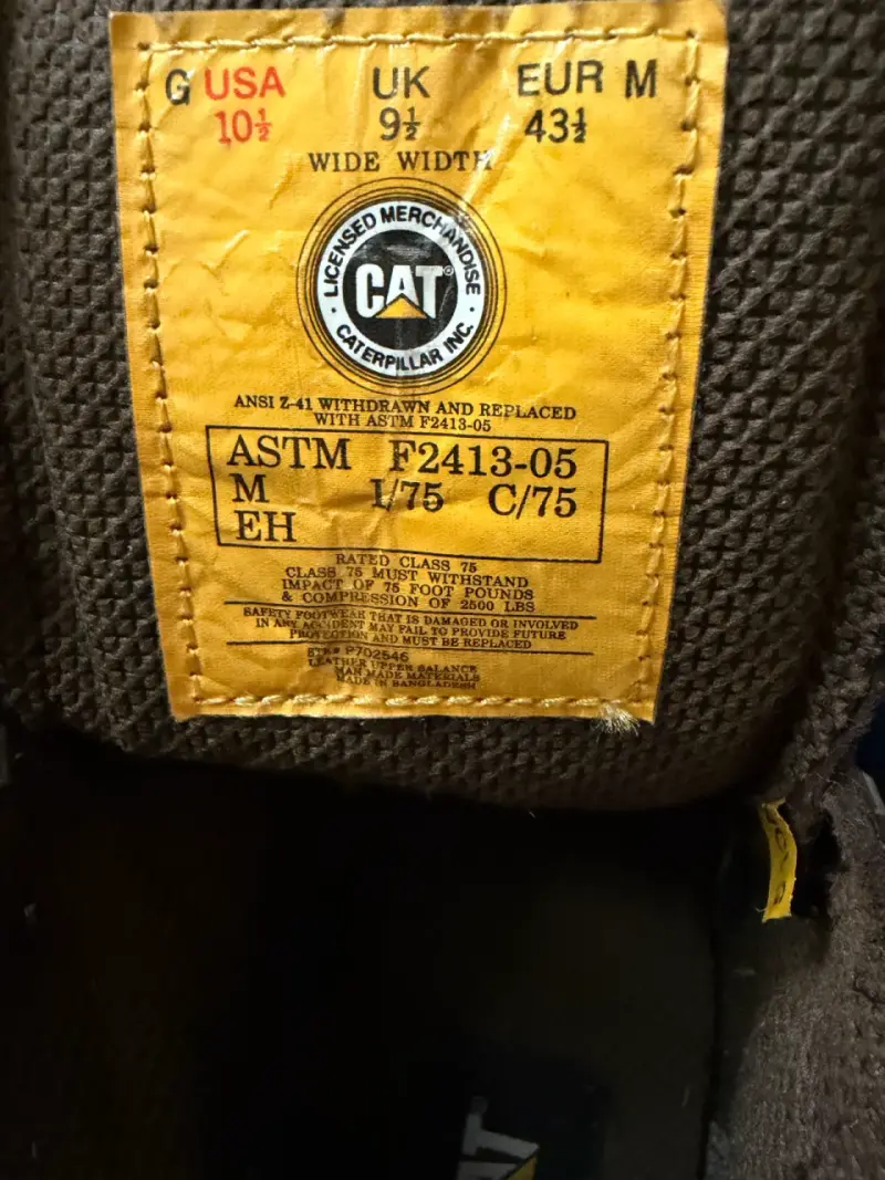 Botas de seguridad CAT Steel Toe marrones - 3