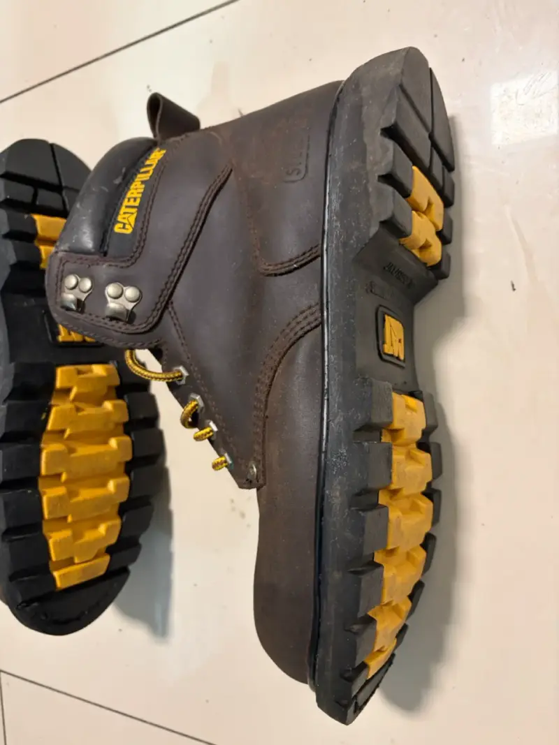 Botas de seguridad CAT Steel Toe marrones - 4