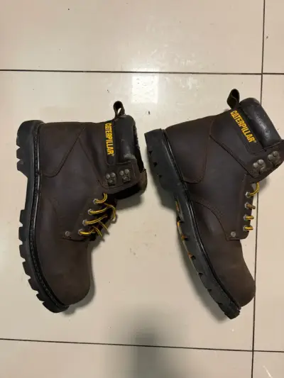 Botas de seguridad CAT Steel Toe marrones - miniatura 5