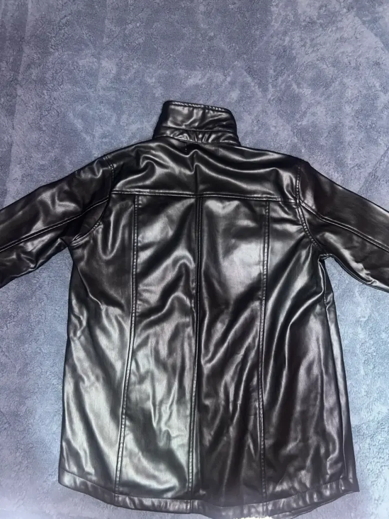 Chaqueta de cuero negra mujer - 2