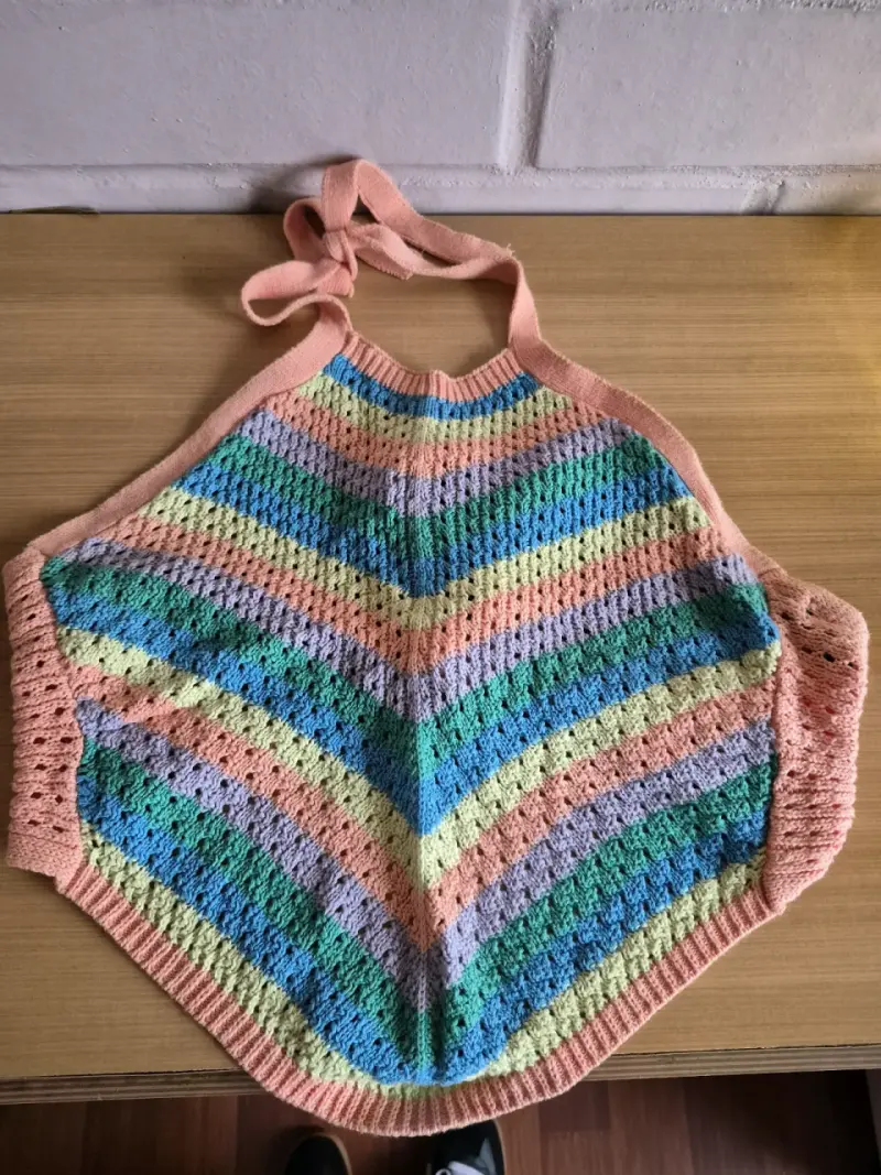 top de lana multicolor para mujer - 3