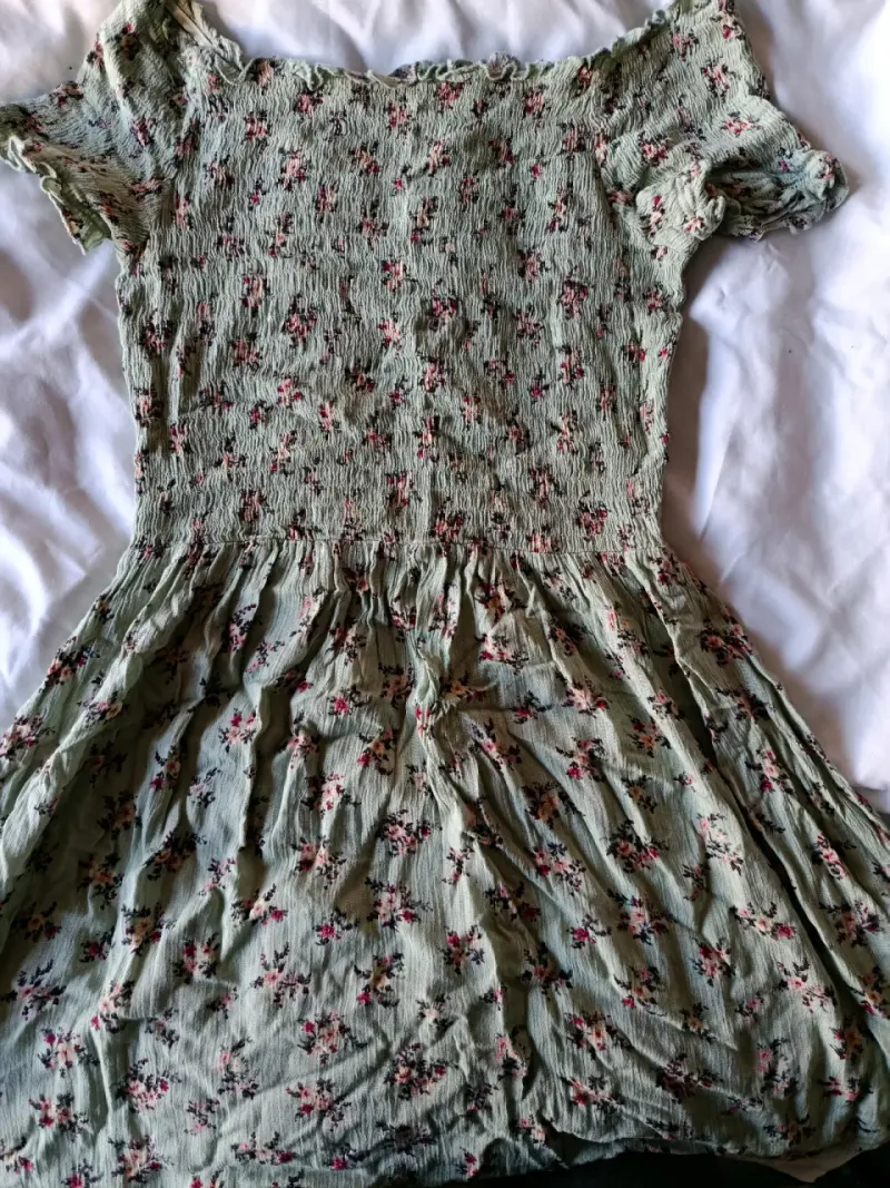 Vestido floral verde