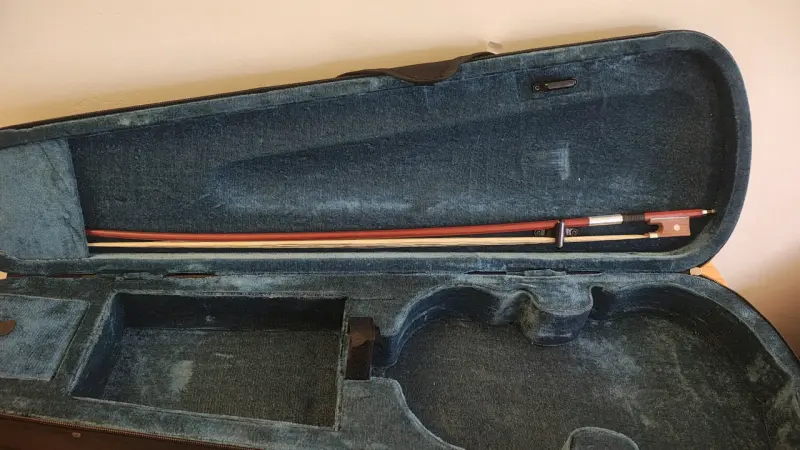 Violín 4/4 negro con accesorios y estuche - 6