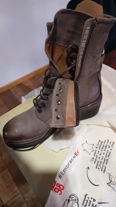 Botines de cuero A.S. 98 marrones - miniatura 2