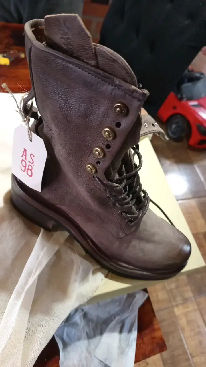 Botines de cuero A.S. 98 marrones - 4