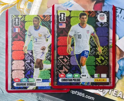 Dembele y Pulisic momentum adrenalyn xl 2026 - miniatura 1