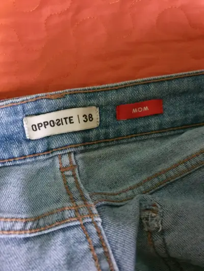 Jeans de mezclilla azul para mujer talla 38 - miniatura 2
