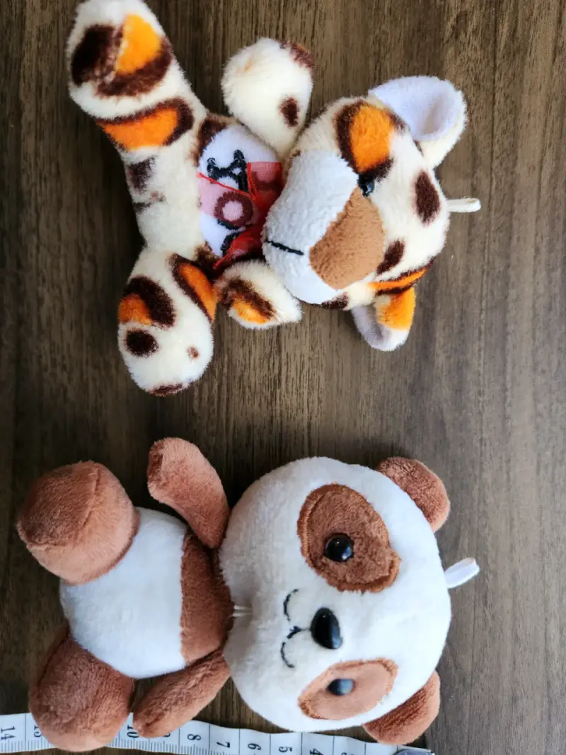 Peluches mini panda y tigre [par] - 2