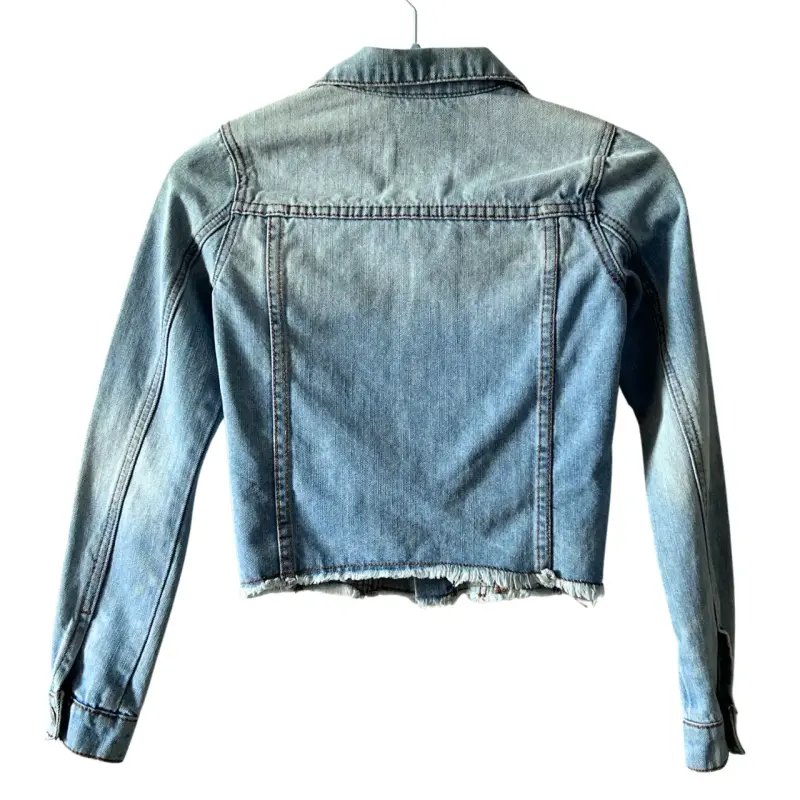 Chaqueta de jeans talla 12 azul para niña - 2