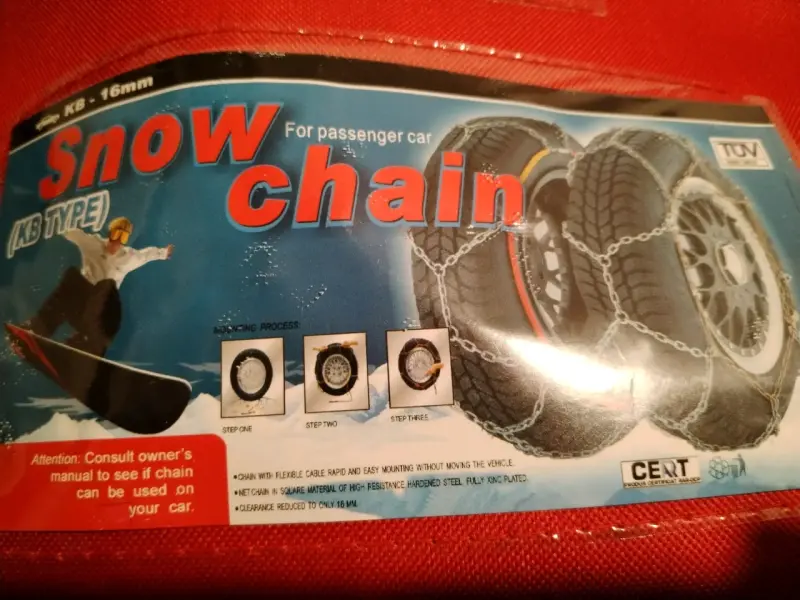 Cadenas para nieve 16mm para auto - 1