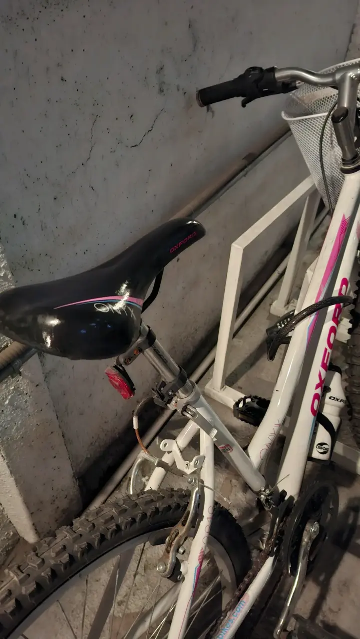 Bicicleta Oxford MTB con Canasto Blanco - 2