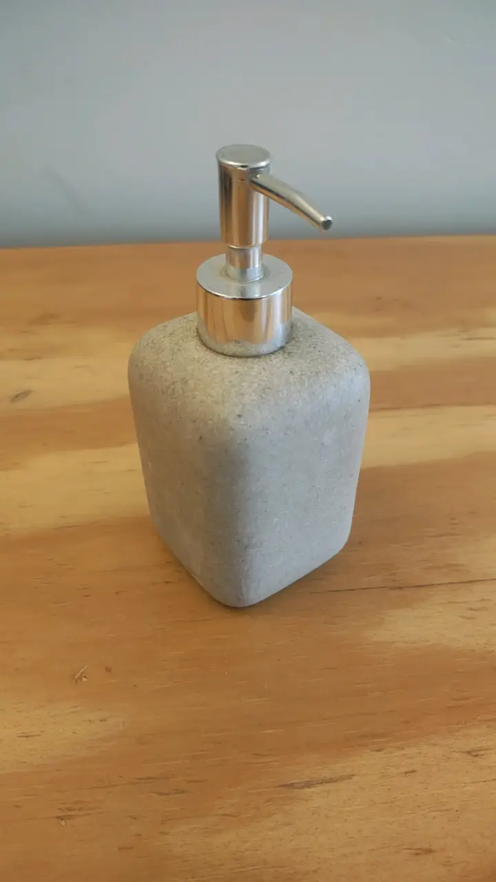 Dispensador de jabón de cerámica gris - 2