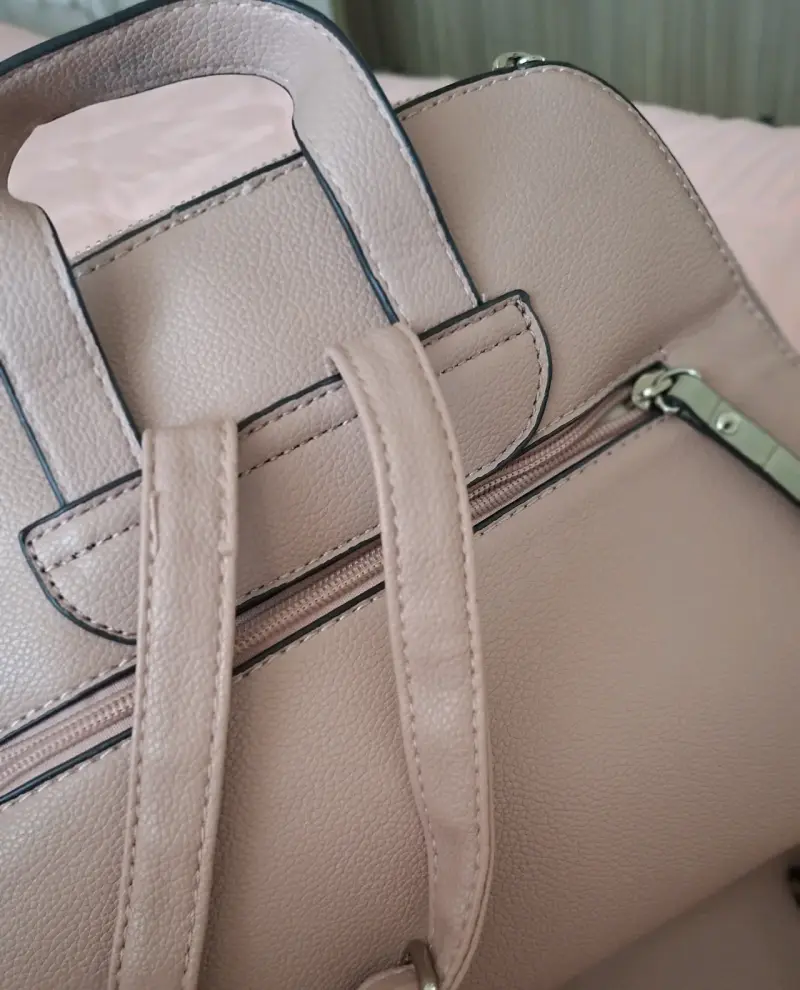 Mochila Amphora en tonos rosados y beige - 2