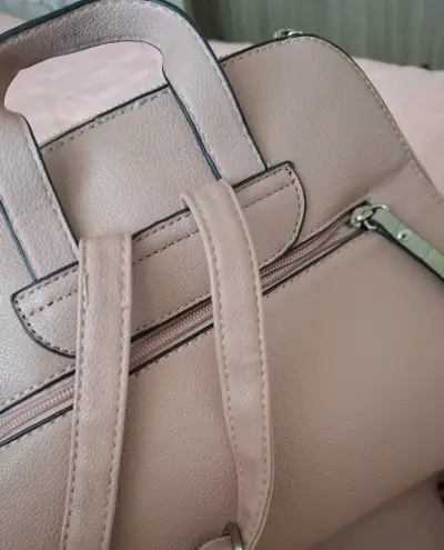 Mochila Amphora en tonos rosados y beige - miniatura 2