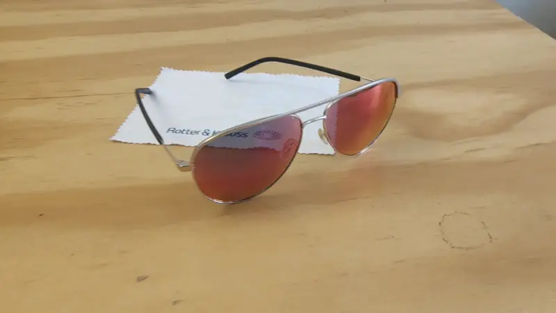Gafas de Sol Aviador Rotter & Krauss Lentes Rojos - 3
