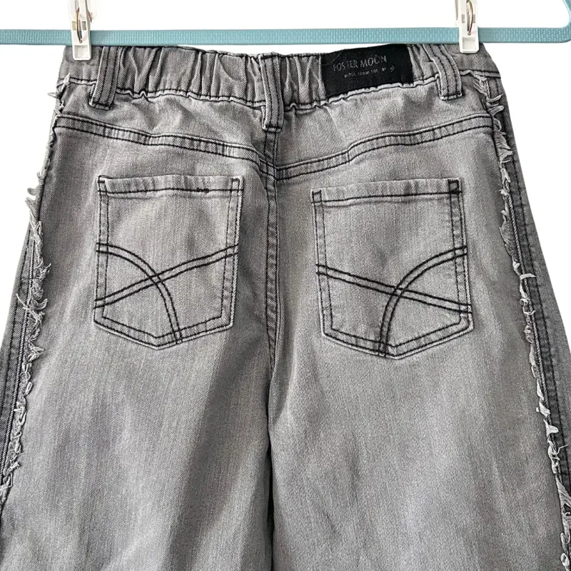 Jeans Foster Moon talla 12 palazzo rígido - 4