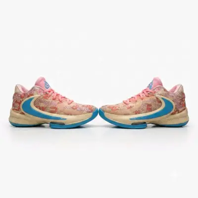 Zapatillas deportivas rosas con diseño gráfico - miniatura 2