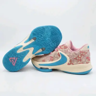 Zapatillas deportivas rosas con diseño gráfico - miniatura 3
