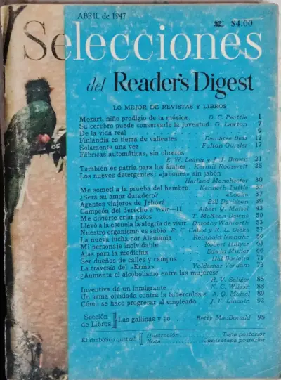 Revista Selecciones del Reader's Digest Abril 1947 - miniatura 1