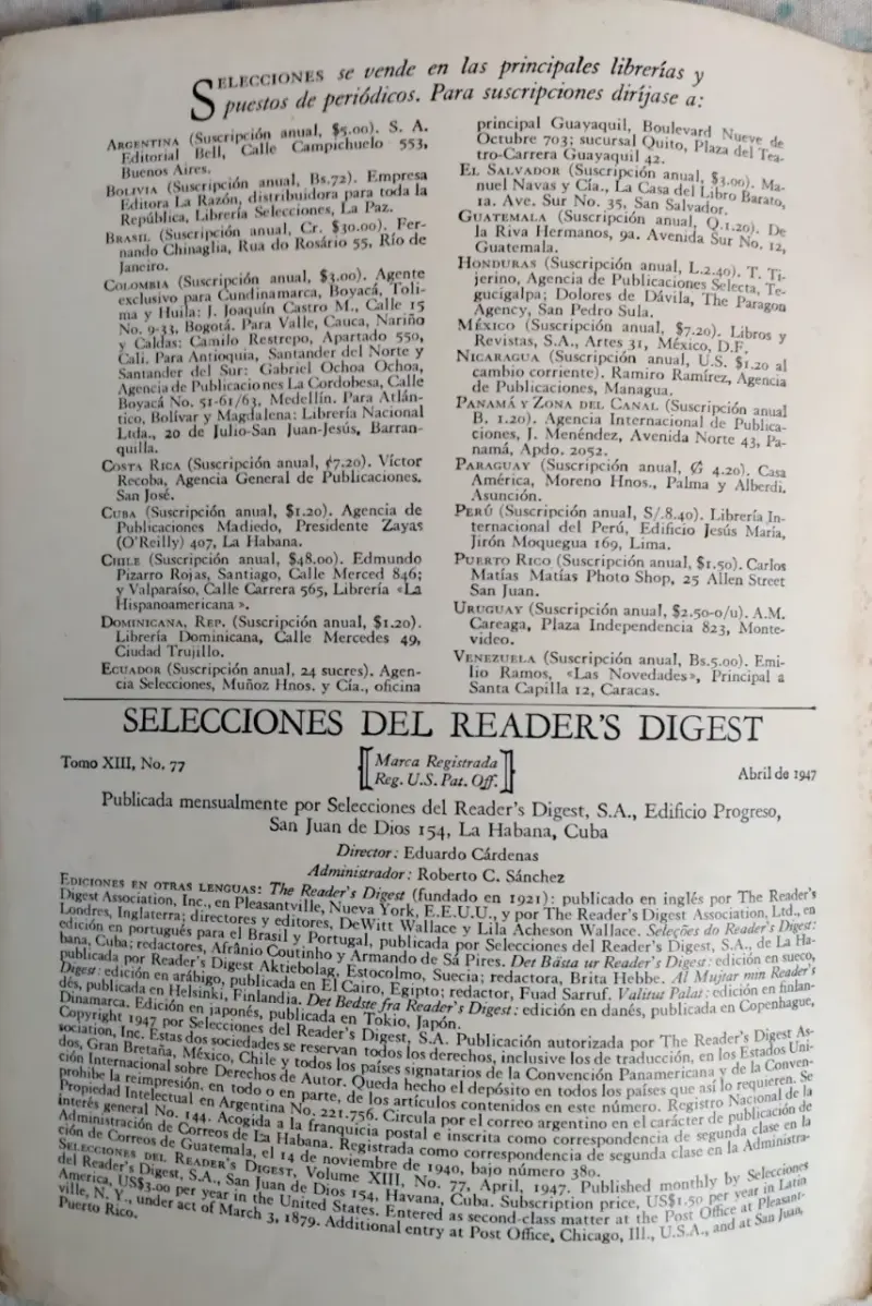 Revista Selecciones del Reader's Digest Abril 1947 - 3