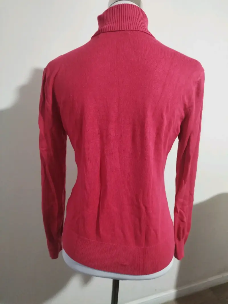 Suéter cuello alto rojo Basement para mujer - 2