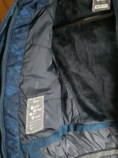 Chaqueta impermeable para niños lippi azul - miniatura 4