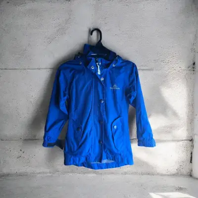 Chaqueta azul impermeable para niños Trapananda - miniatura 1