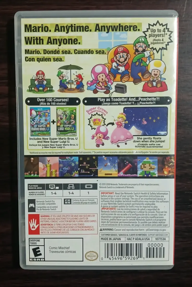 Caja de Juego New Super Mario Bros U Deluxe Switch - 3