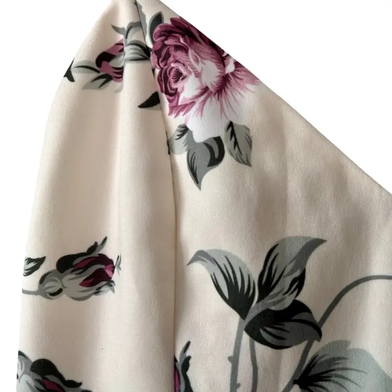 Vestido talla L floral con encaje para mujer - 4