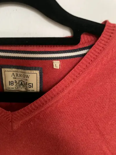 Suéter rojo de hombre Arrow talla L - miniatura 4