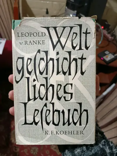 Libro antiguo 'Weltgeschichtliches Lesebuch' de Leopold von Ranke - miniatura 1