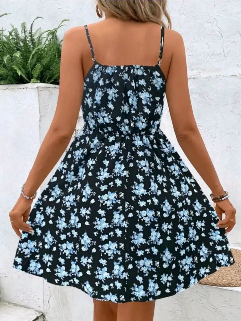 Vestido floral veraniego con tirantes - 2
