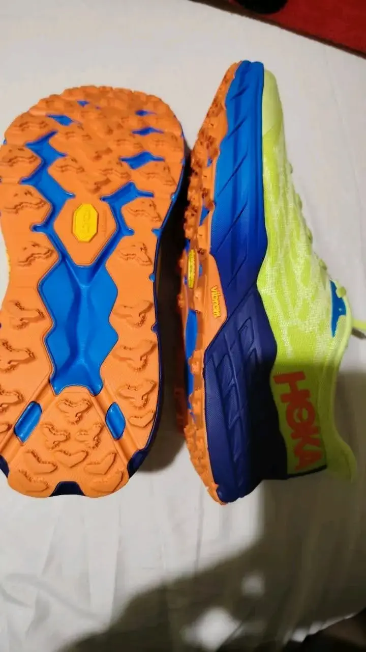 Zapatillas deportivas Hoka One One verdes y azules - 4