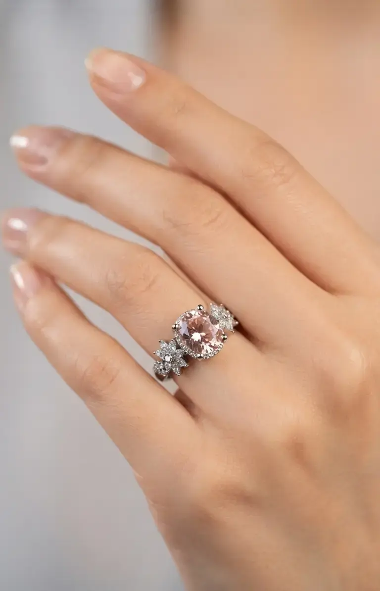 Anillo Solitario "Elegancia Floral" - 2