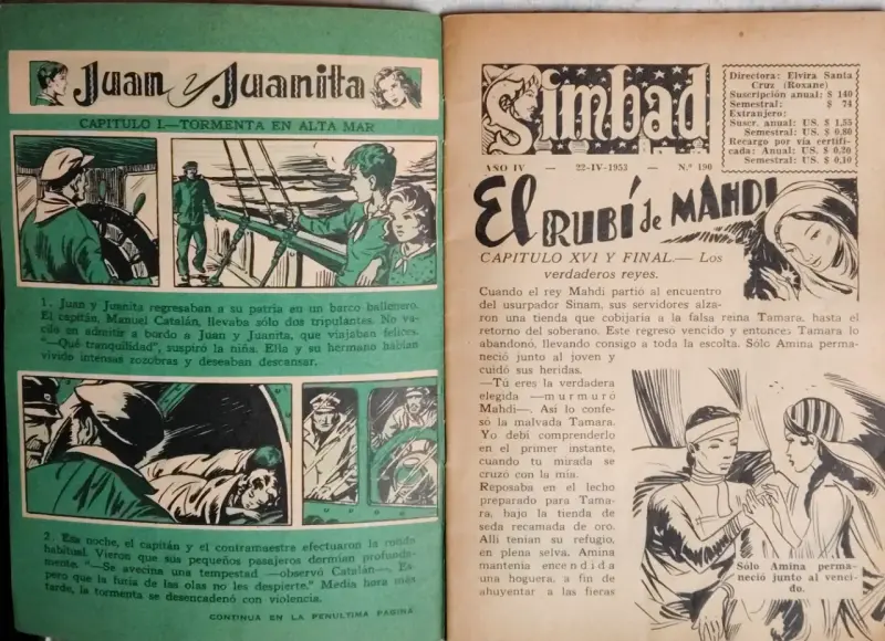 Revista Simbad Año IV N°190 año 1953 - 3