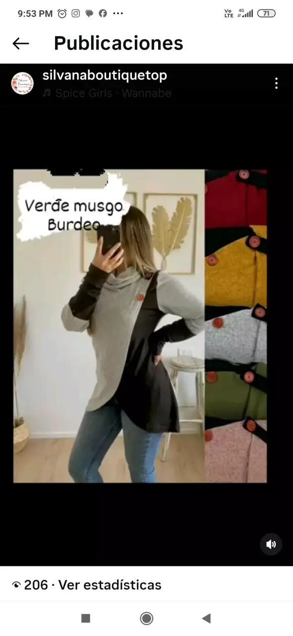 Polerón de mujer en varios colores con botones decorativos