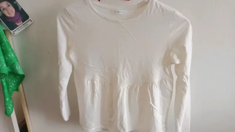 Poleras de manga larga burdeos niña t8/10 - 2