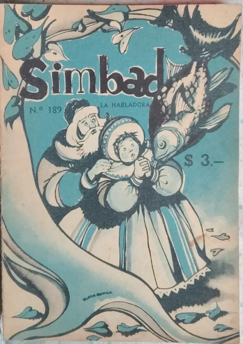 Revista Simbad N° 190 Pelusita Vintage año 1953 - 1
