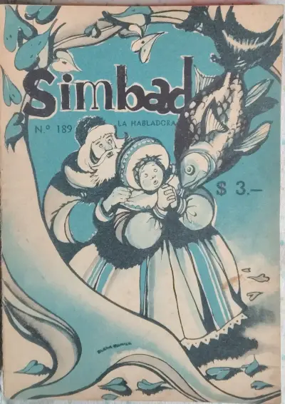 Revista Simbad N° 190 Pelusita Vintage año 1953 - miniatura 1