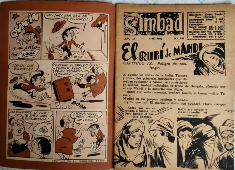 Revista Simbad N°183 con Historieta Pelusita 1953 - 3