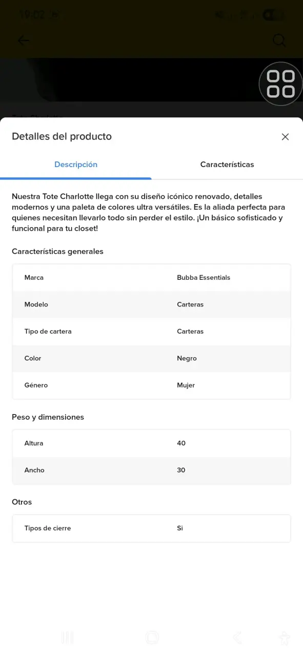 Bolso Tote Negro Bubba Charlotte Mujer - 4