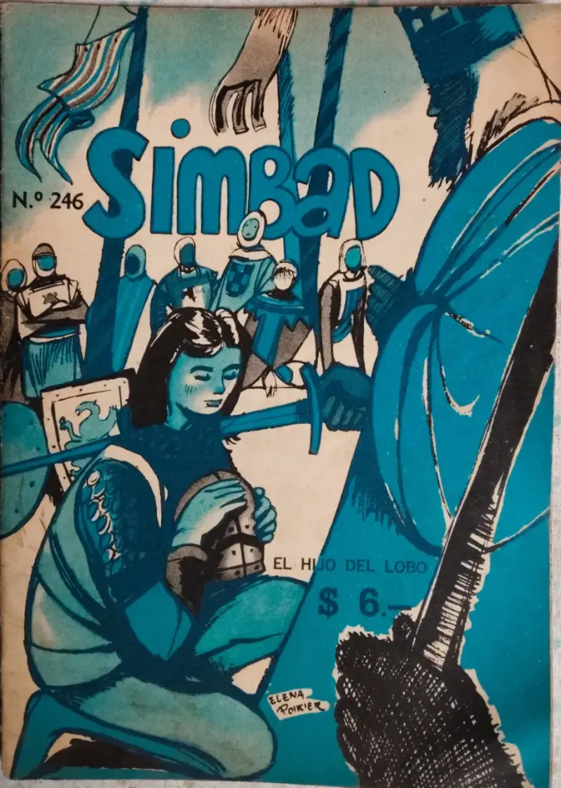 Revista Simbad N° 246 El Hijo del Lobo 1954 - 1
