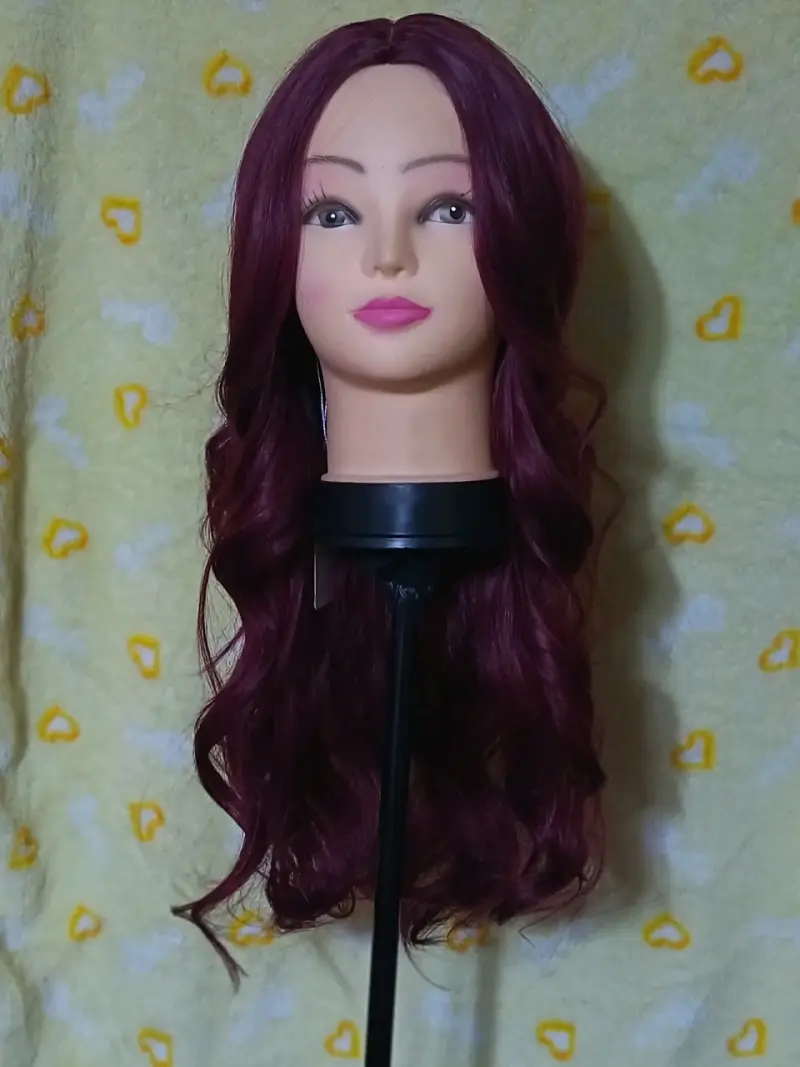 Extensiones de cabello rojo oscuro ondulado - 4
