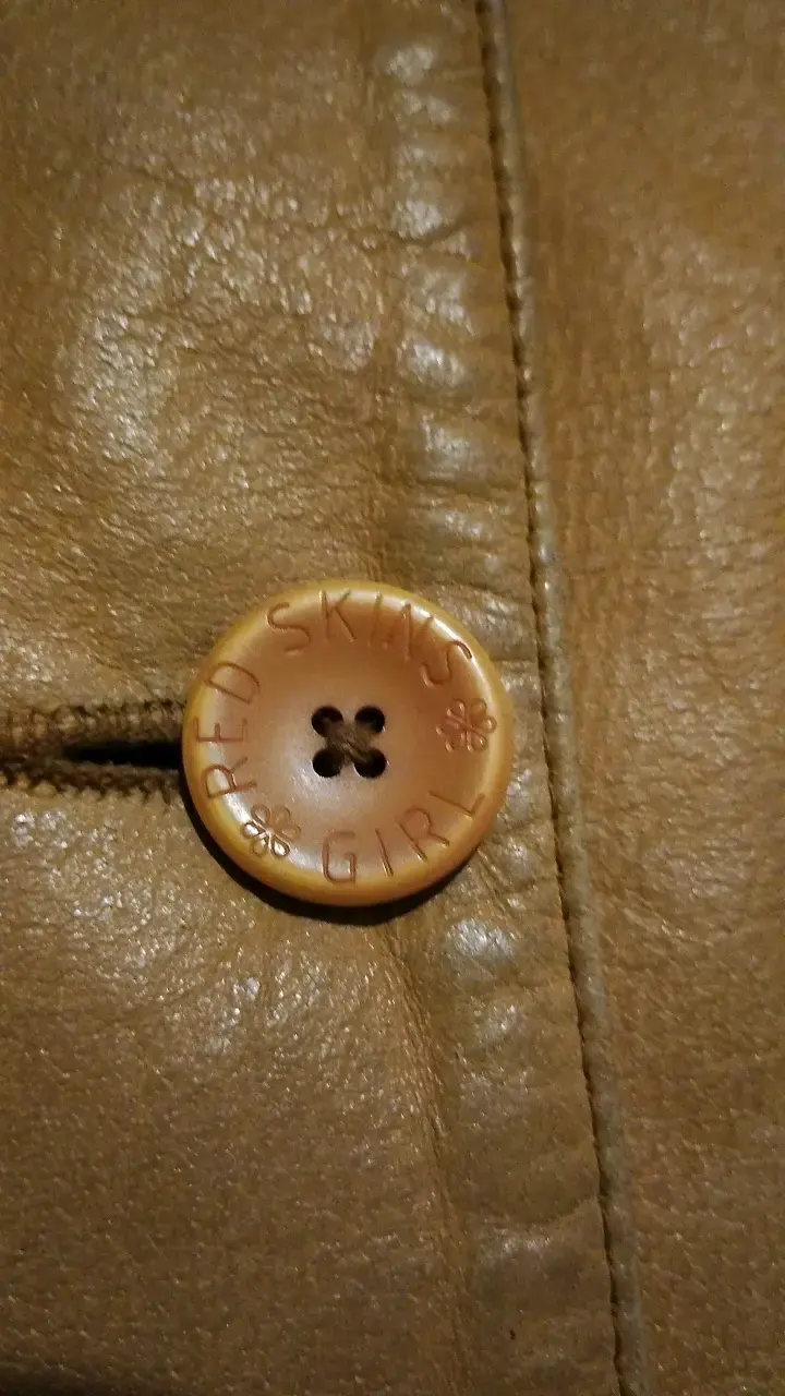Abrigo de cuero marrón para mujer - 5