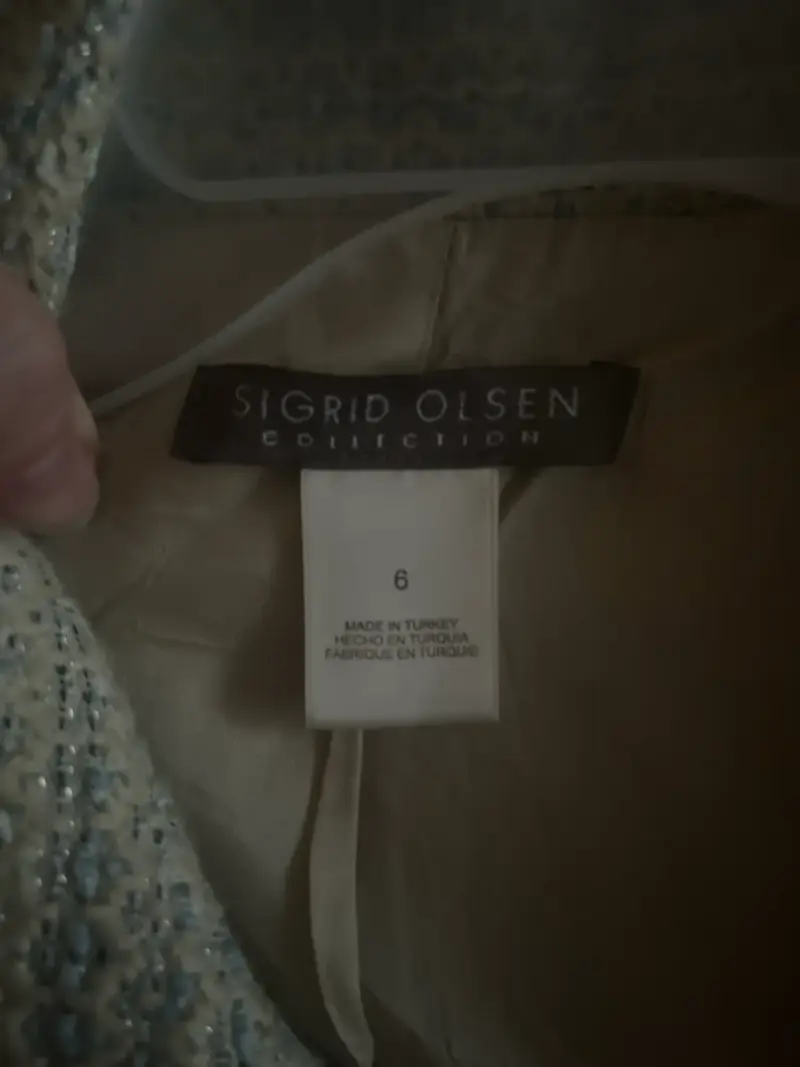 Chaqueta de mujer Sigrid Olsen gris elegante - 4