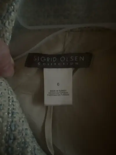 Chaqueta de mujer Sigrid Olsen gris elegante - miniatura 4