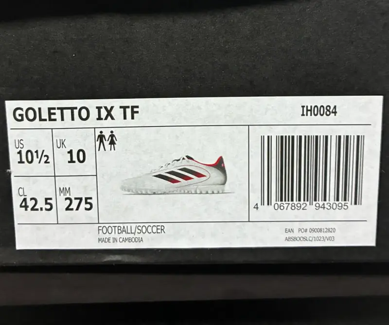 Zapatillas de Fútbol Adidas Golettos IX TF Talla 42.5 - 2